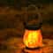Solar Hanging Lantern Flickering Flame Outdoor Waterproof Light 2