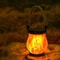 Solar Hanging Lantern Flickering Flame Outdoor Waterproof Light 2