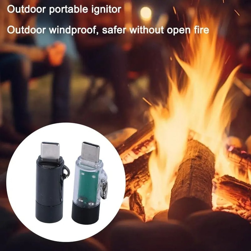 Type C Portable Electric Cigarette Lighter USB Rechargeable Silent Igniter 5