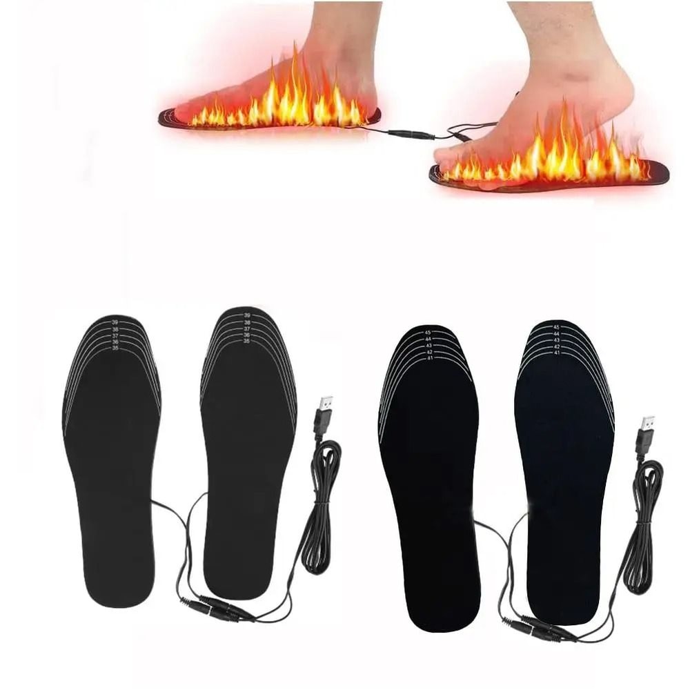 USB Heated Insoles Customizable Foot Warmer Heating Shoe Inserts 2