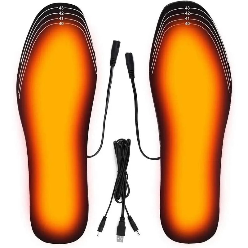 USB Heated Insoles Customizable Foot Warmer Heating Shoe Inserts 0