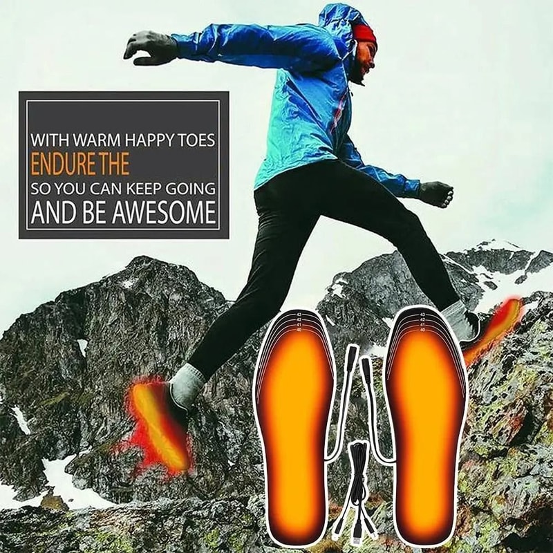 USB Heated Insoles Customizable Foot Warmer Heating Shoe Inserts 3