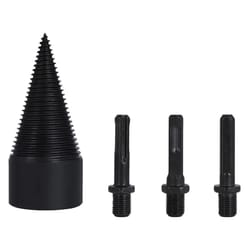 wood splitting cone drill bit heavy duty firewood splitting tool