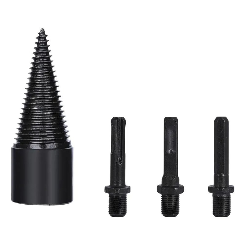 Wood Splitting Cone Drill Bit Heavy Duty Firewood Splitting Tool 1