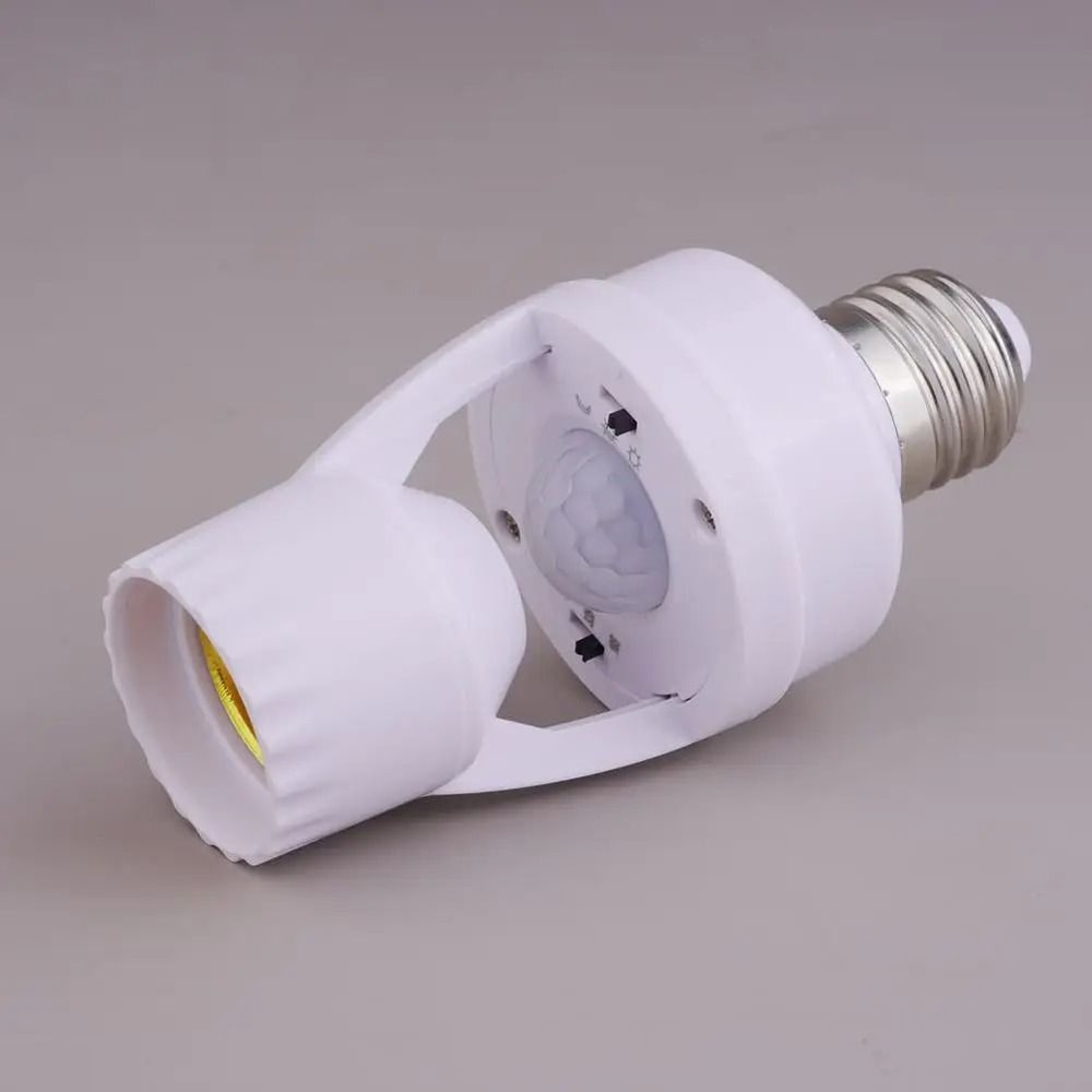 Intelligent E27 Motion Sensor Lamp Holder Infrared Induction Light Socket 2