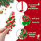 Wooden Candy Cane Christmas Tree Pendant Holiday Decoration 7