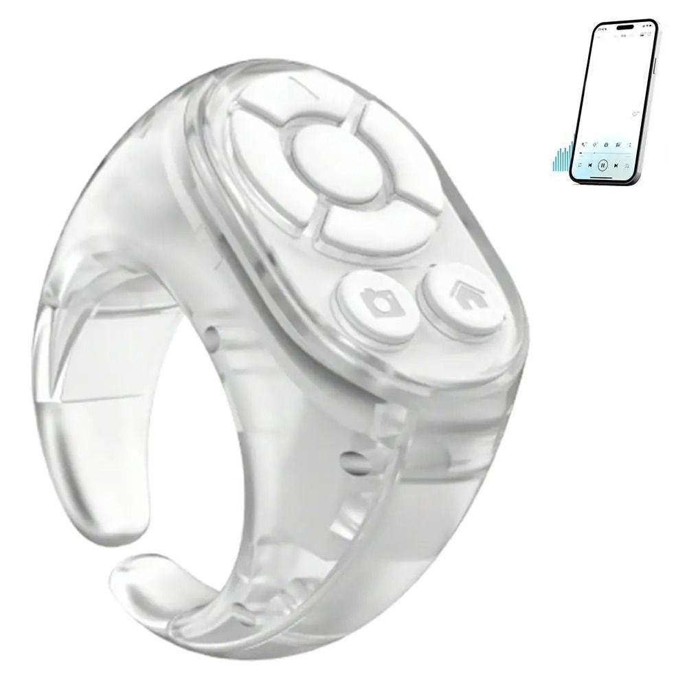 Smart Bluetooth Ring Remote For Selfies Video Scrolling And Page Turning 1