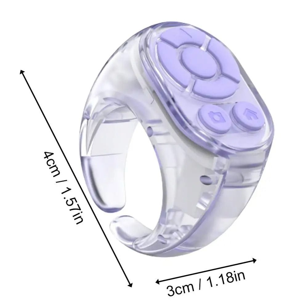 Smart Bluetooth Ring Remote For Selfies Video Scrolling And Page Turning 7