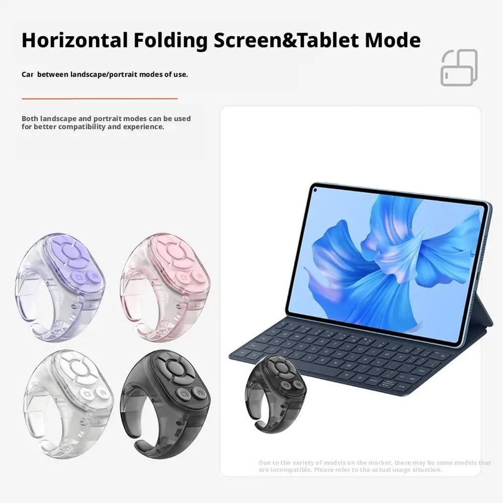 Smart Bluetooth Ring Remote For Selfies Video Scrolling And Page Turning 8