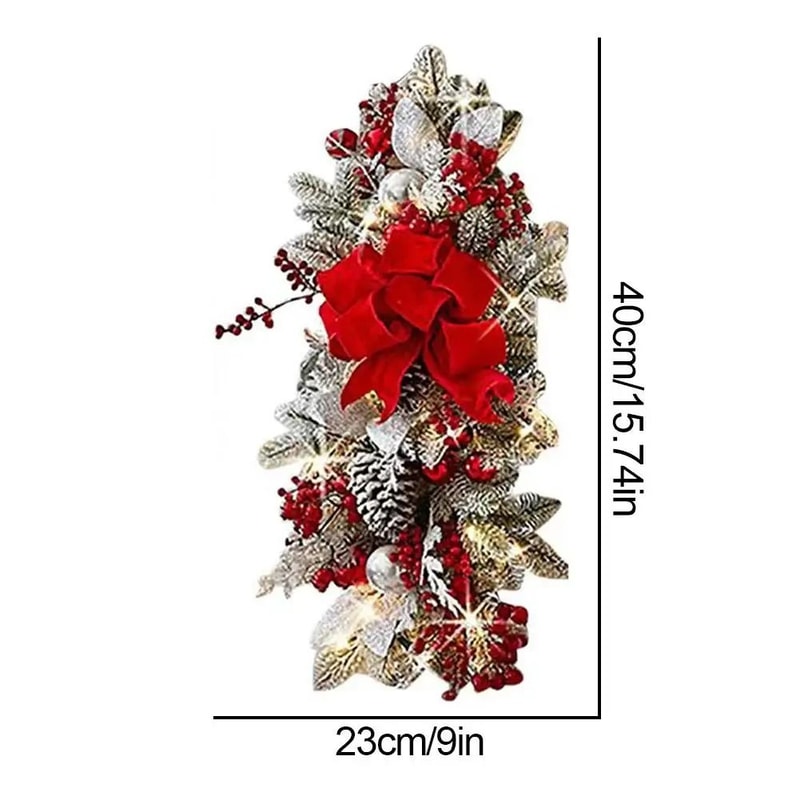 Nordic Christmas Staircase Wreath Hanging Decoration For Festive Home Decor 2