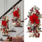 Nordic Christmas Staircase Wreath Hanging Decoration For Festive Home Decor 0