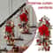 Nordic Christmas Staircase Wreath Hanging Decoration For Festive Home Decor 5