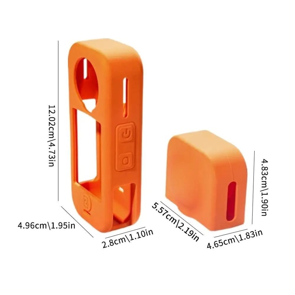 Silicone Protective Case With Lens Cover For Insta360 X4 Air Action Camera 4