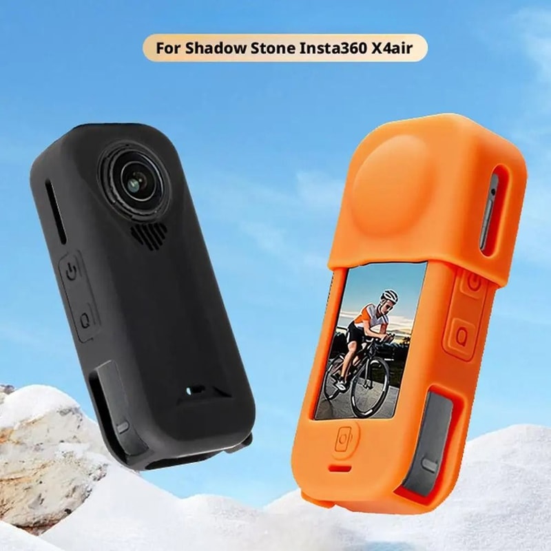 Silicone Protective Case With Lens Cover For Insta360 X4 Air Action Camera 8