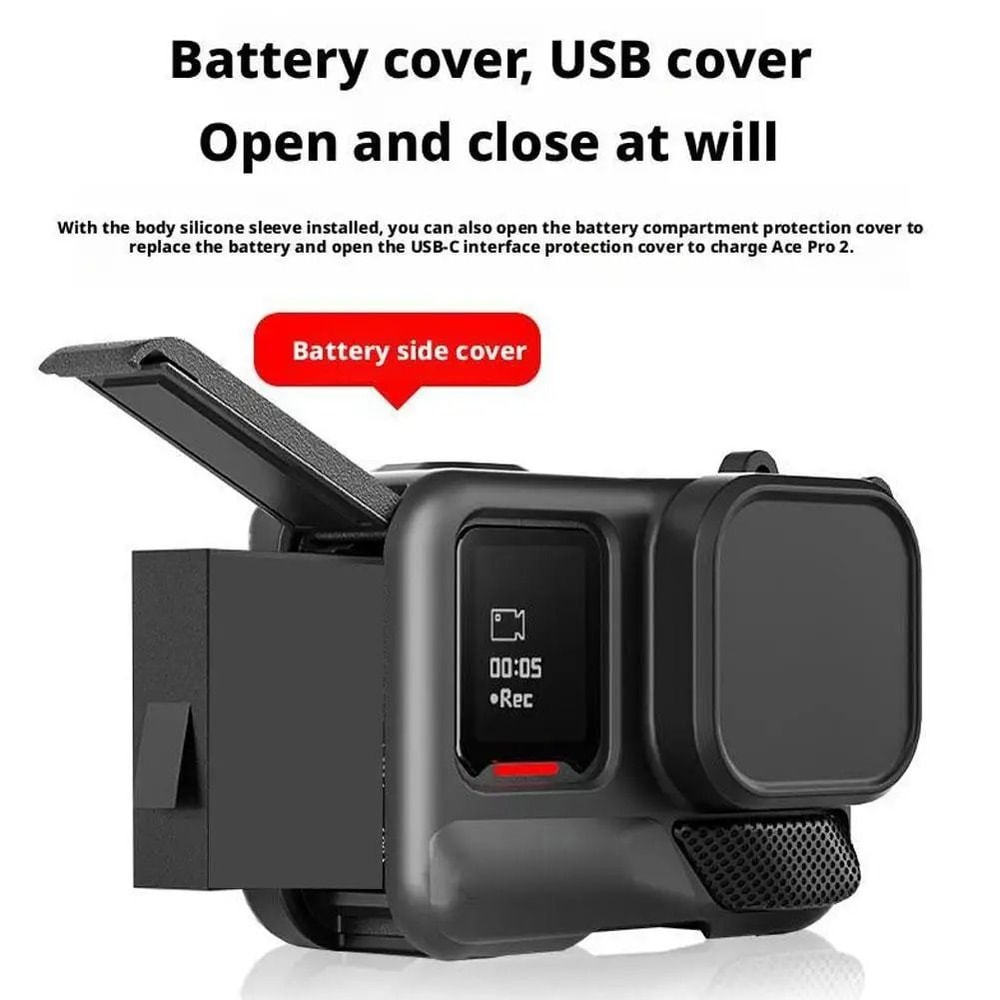 Silicone Lens Protective Cover For Insta360 Ace Pro 2 Shockproof Camera Case 2