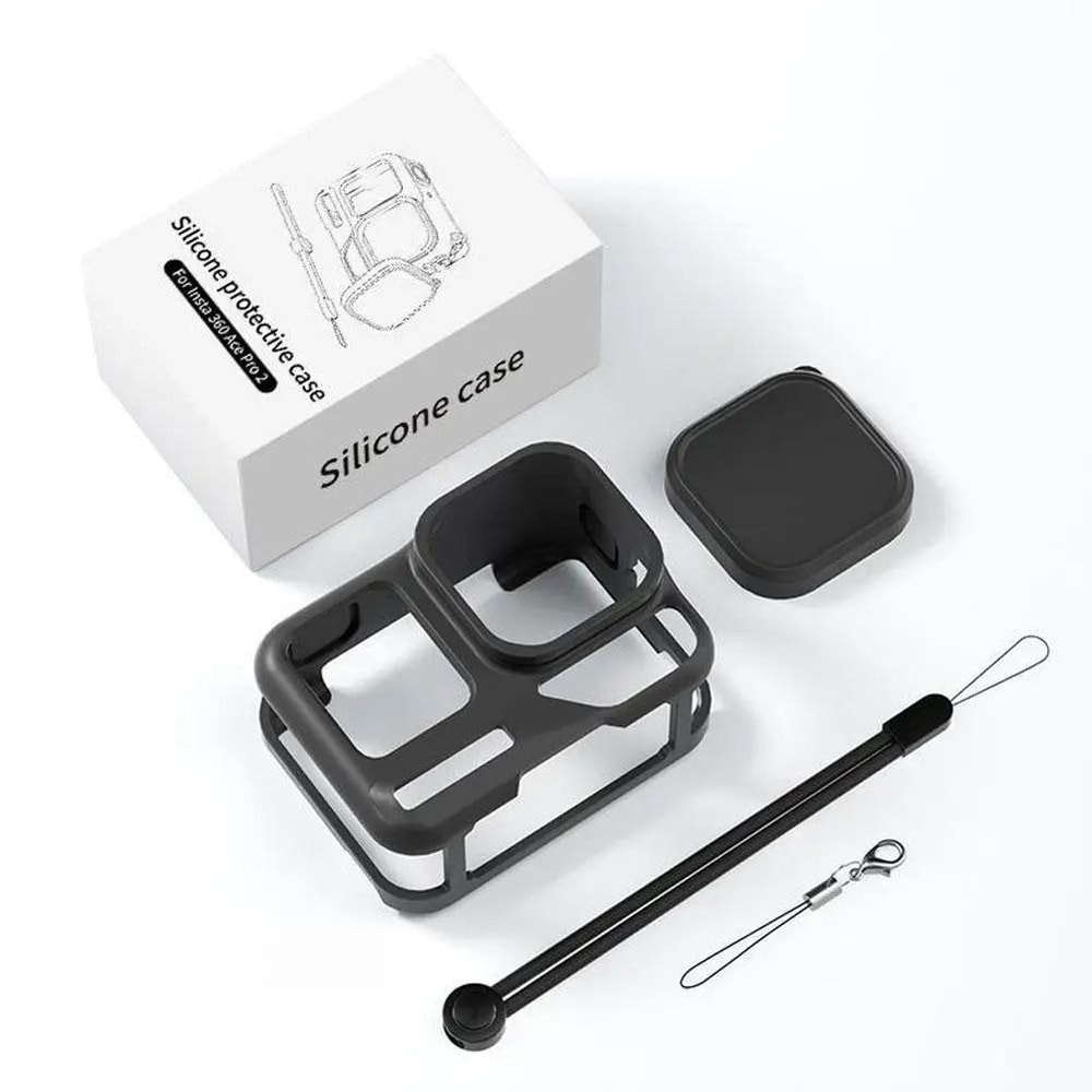 Silicone Lens Protective Cover For Insta360 Ace Pro 2 Shockproof Camera Case 0