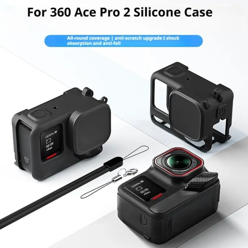 Silicone Lens Protective Cover For Insta360 Ace Pro 2 Shockproof Camera Case 6
