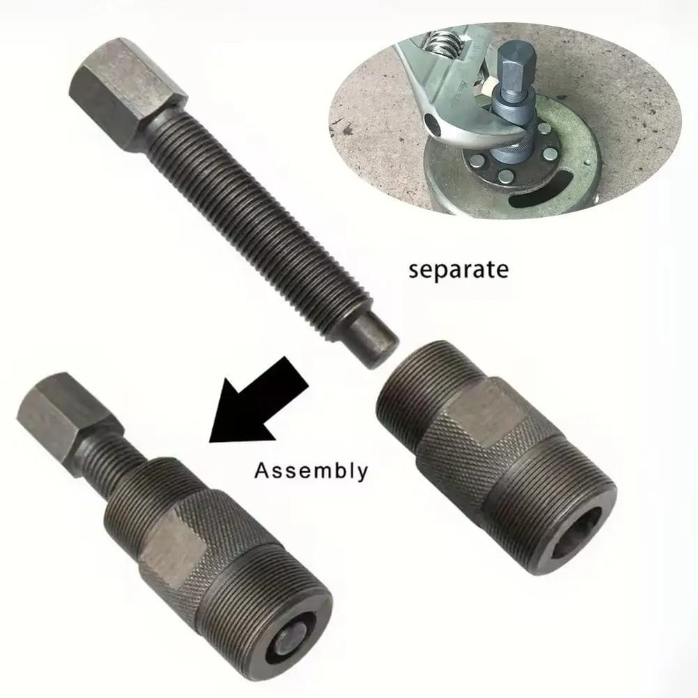 Motorcycle Flywheel Stator Puller Tool Dual Head Magnetic Disassembly Kit 2