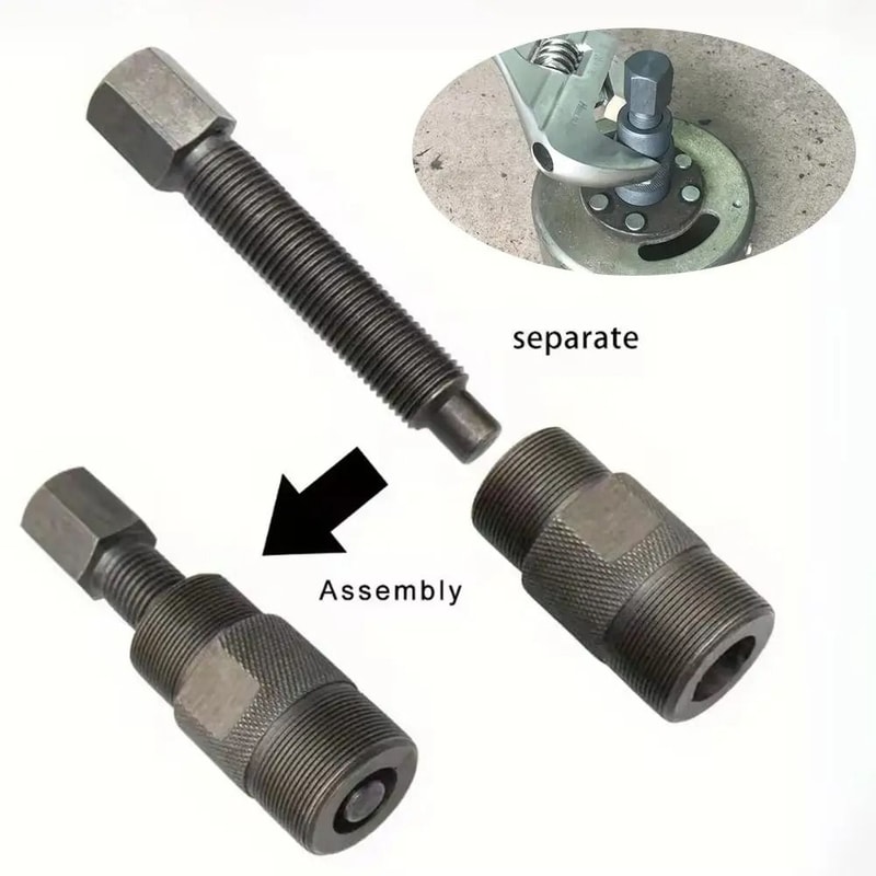 Motorcycle Flywheel Stator Puller Tool Dual Head Magnetic Disassembly Kit 2