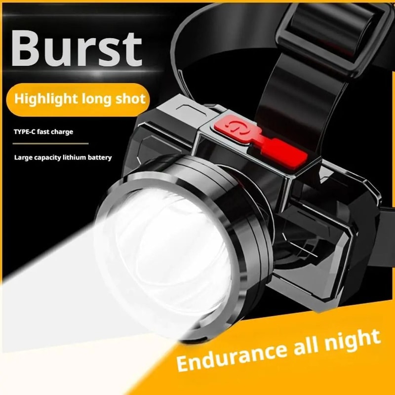 Waterproof Rechargeable LED Sensor Headlamp For Outdoor Night Fishing 2