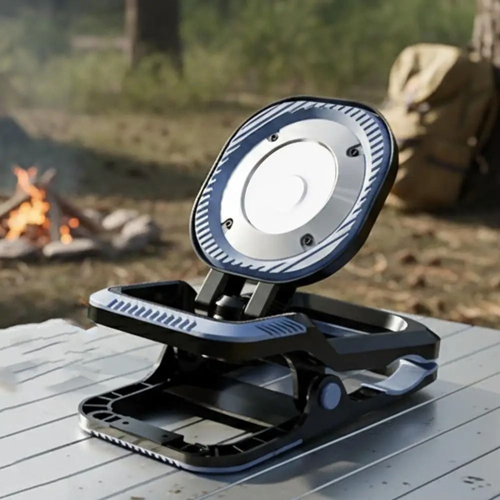 Rechargeable High Lumen Camping Clip Light Portable Tent Emergency Lamp 6