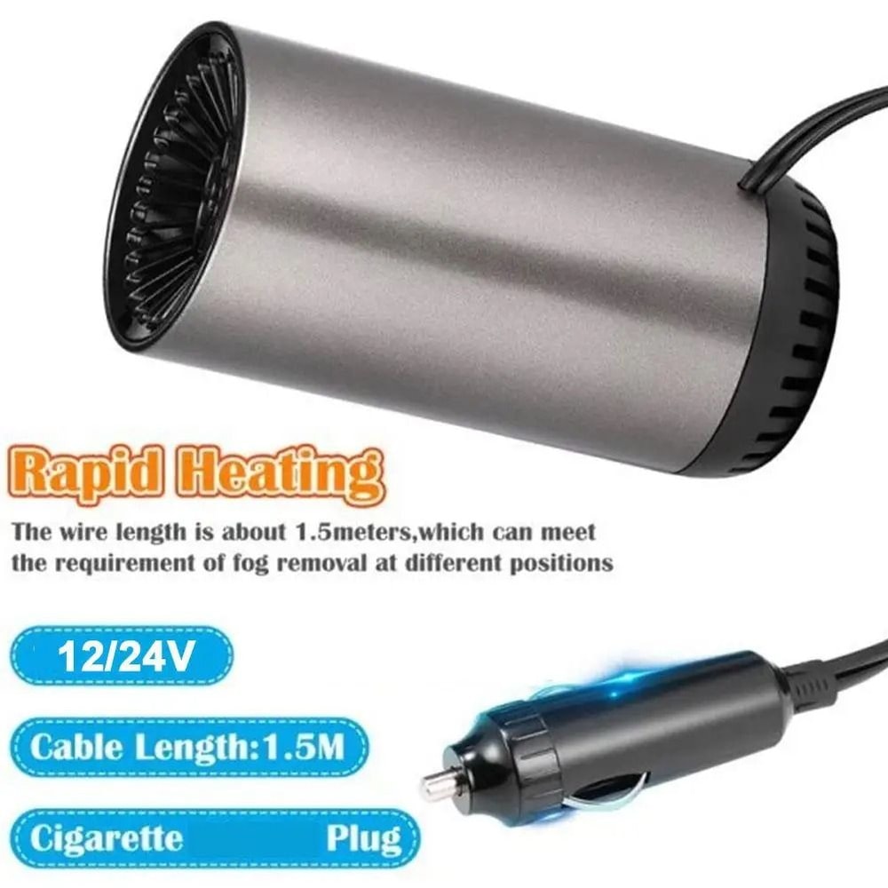 12V Portable Car Cup Heater Defogger High Power Car Heater 8