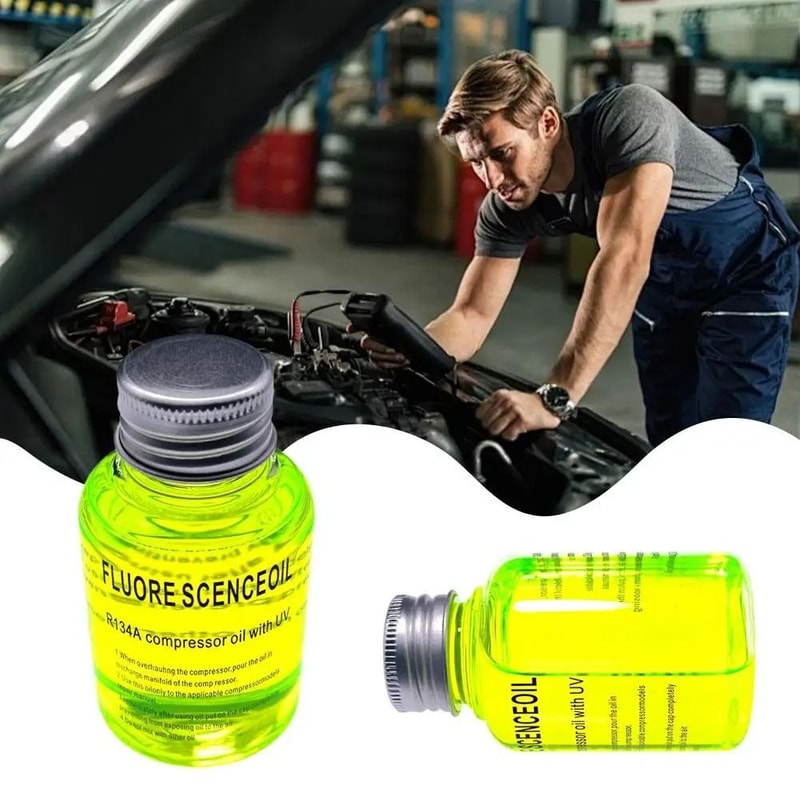 R134a Car AC Leak Repair Agent Fluorescent Detection Oil 2
