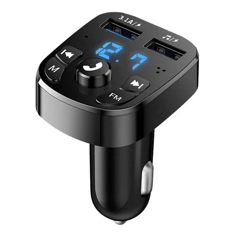 12V 24V Bluetooth FM Transmitter Car MP3 Player With USB Fast Charging 0