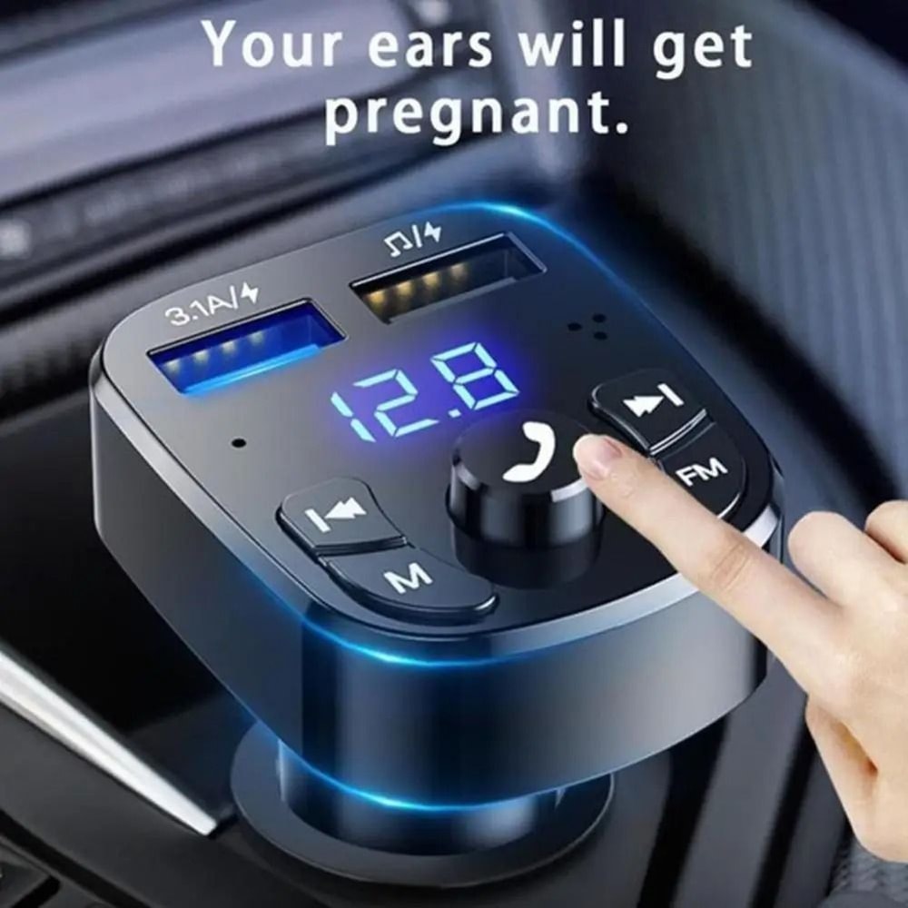 12V 24V Bluetooth FM Transmitter Car MP3 Player With USB Fast Charging 3