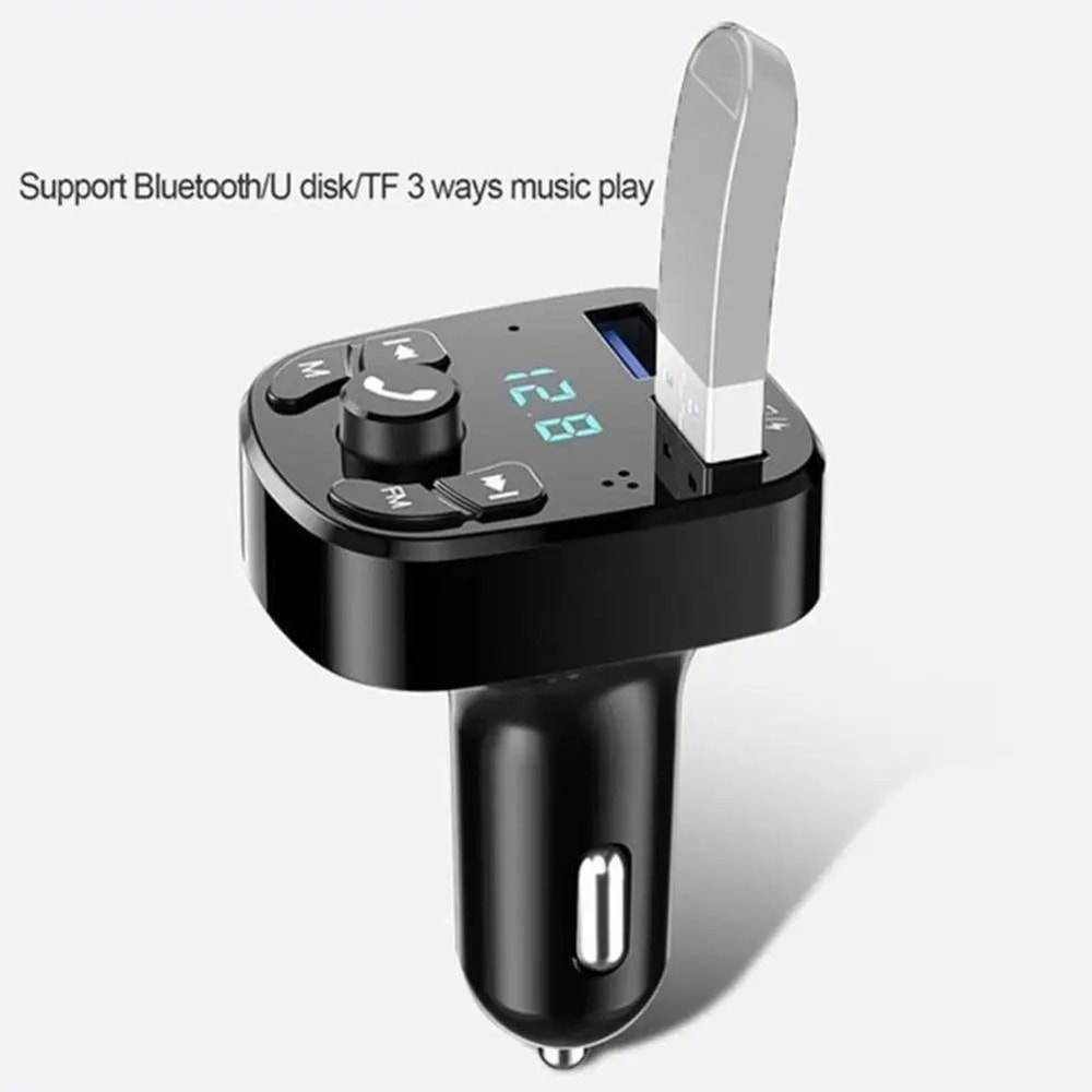 12V 24V Bluetooth FM Transmitter Car MP3 Player With USB Fast Charging 5
