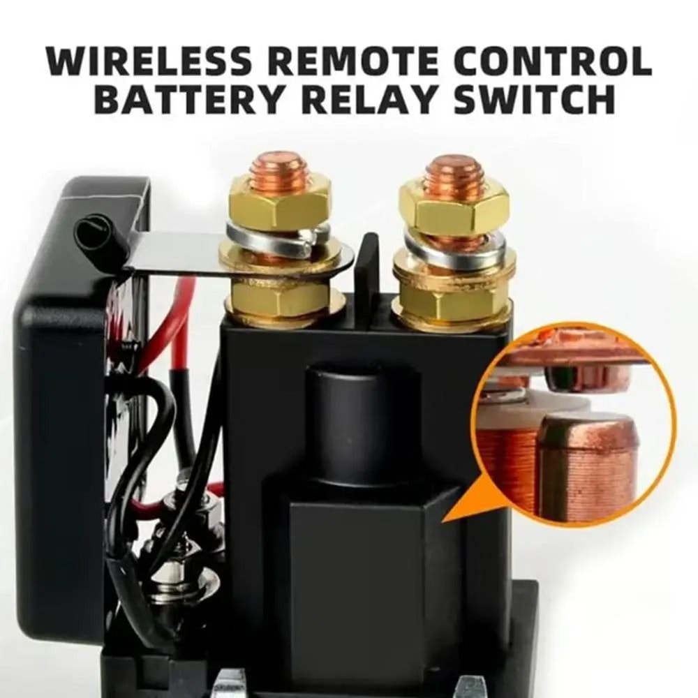 Remote Control Battery Cut Off Switch 12V 24V High Current Power Disconnect Relay 7
