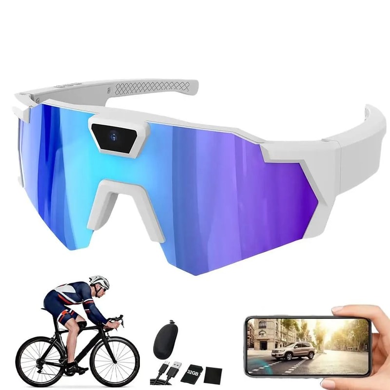 Smart Sports Camera Sunglasses With 32GB Memory Card 6