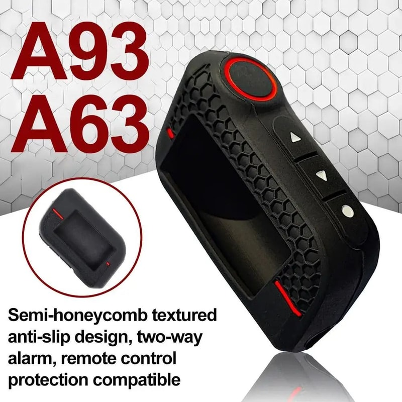 A93 Bidirectional Alarm Honeycomb Key Protective Case Car Key Cover 6