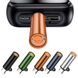 type c mini usb windproof electric lighter portable tungsten coil