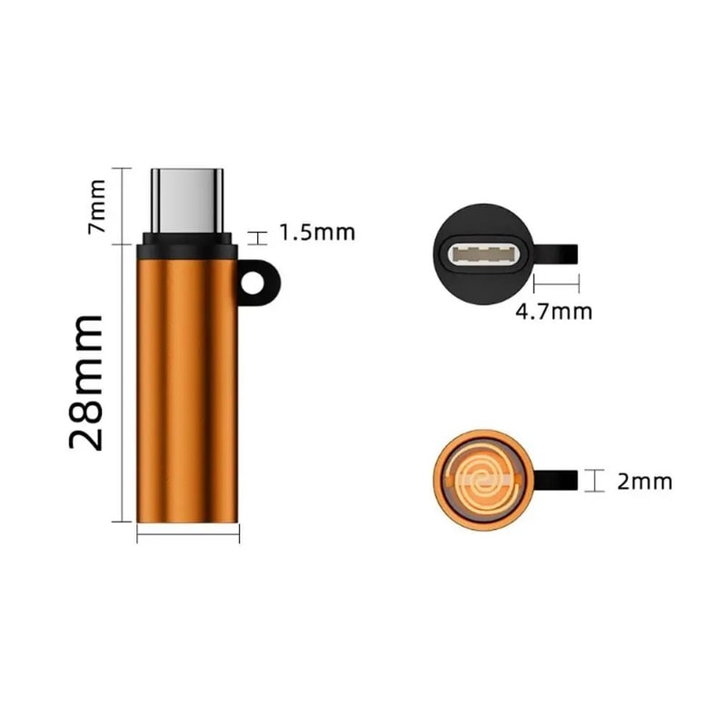 Type C Mini USB Windproof Electric Lighter Portable Tungsten Coil 7