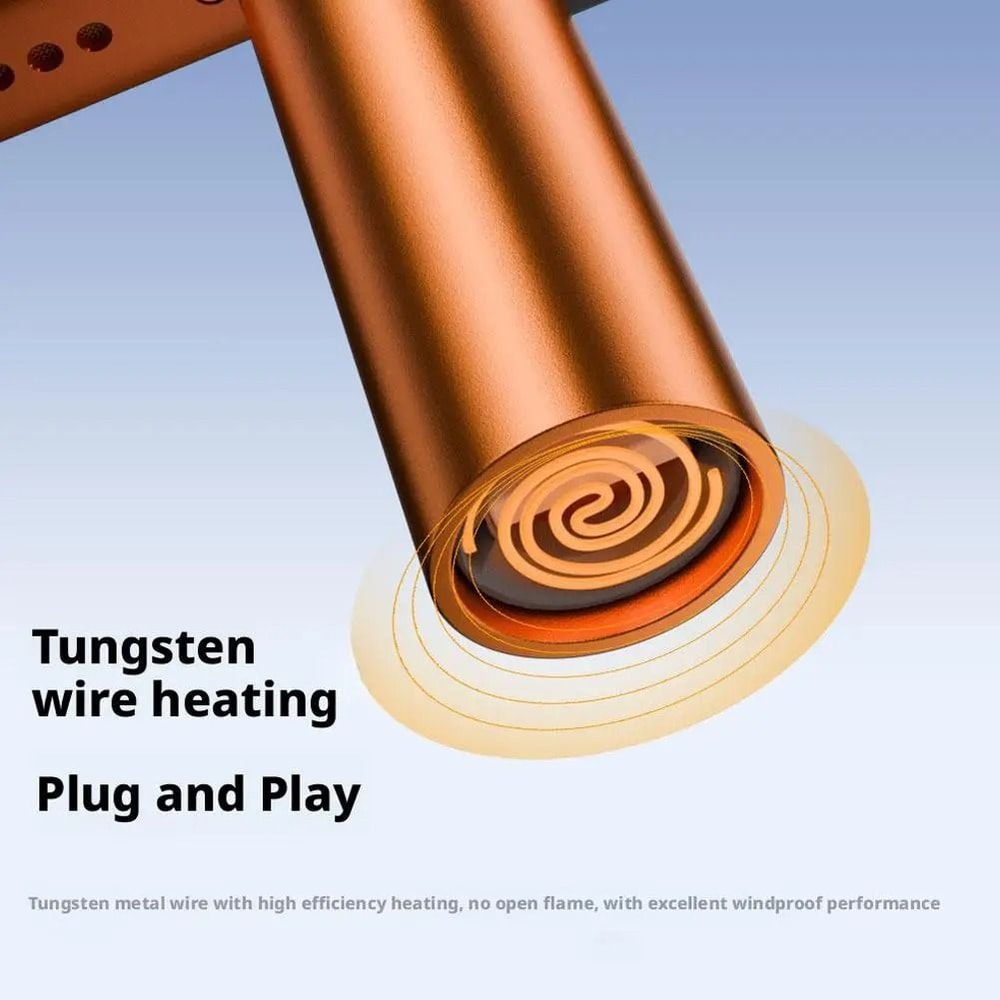 Type C Mini USB Windproof Electric Lighter Portable Tungsten Coil 8