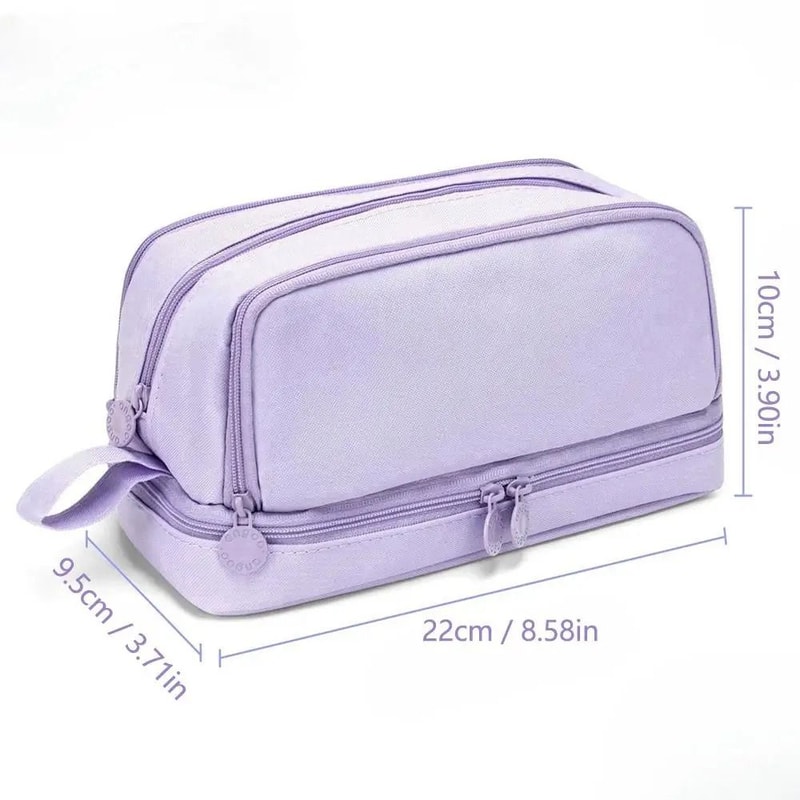 Macaron Large Capacity Multi Layer Pencil Case Organizer 6