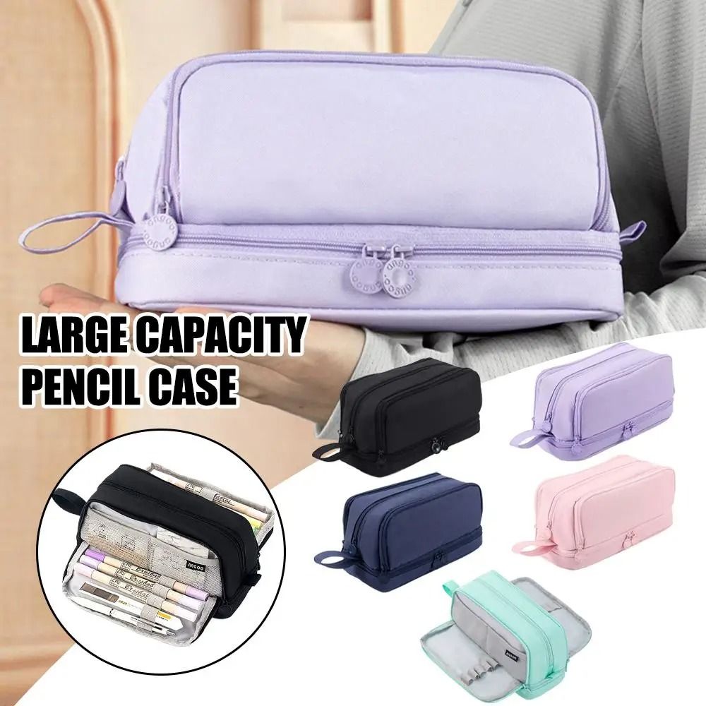 Macaron Large Capacity Multi Layer Pencil Case Organizer 8