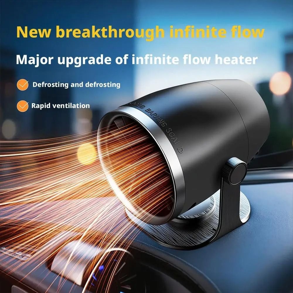 Three In One High Power Car Heater Windshield Defroster 12V 24V 9