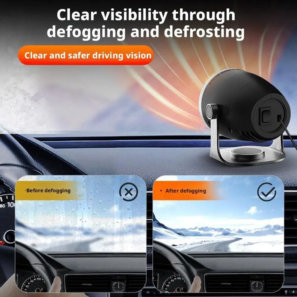 Three In One High Power Car Heater Windshield Defroster 12V 24V 4