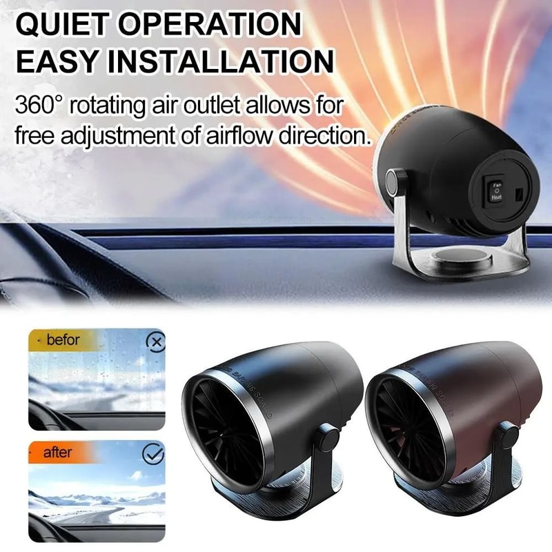 Three In One High Power Car Heater Windshield Defroster 12V 24V 8