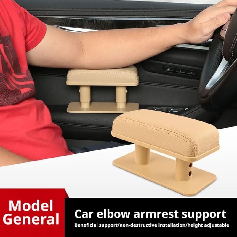 Universal Leather Car Armrest Pad Height Increasing Center Armrest Cushion 7