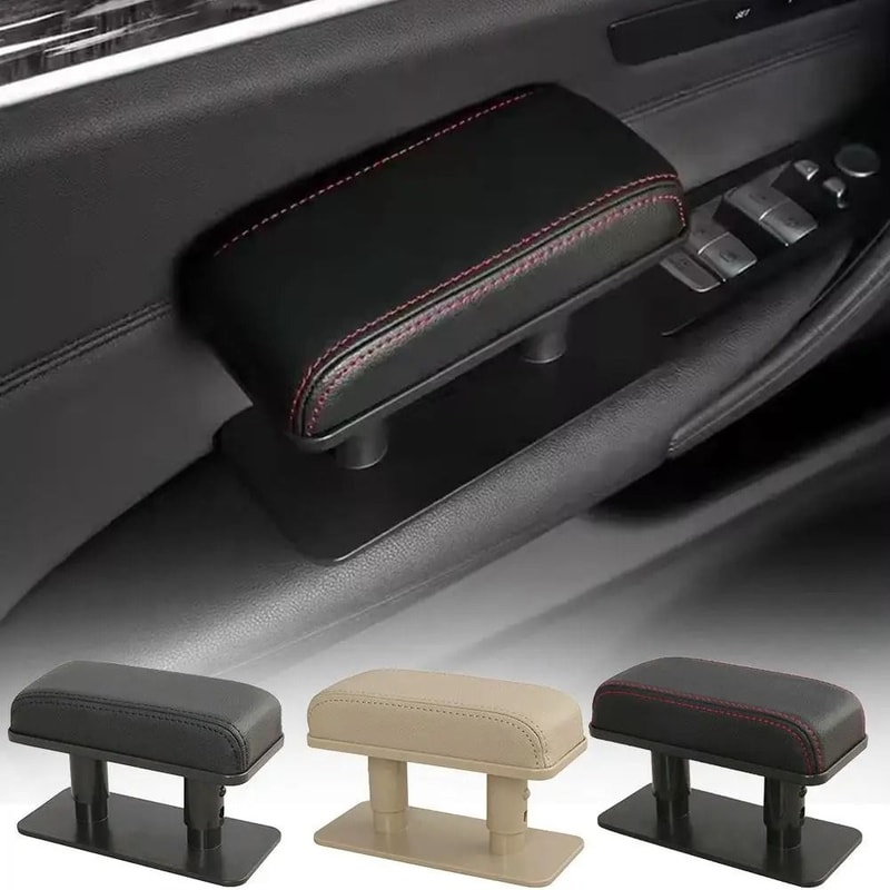 Universal Leather Car Armrest Pad Height Increasing Center Armrest Cushion 8