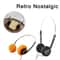 Retro Nostalgic Wired Earphones With Classic Comfort And Sound Isolation 0