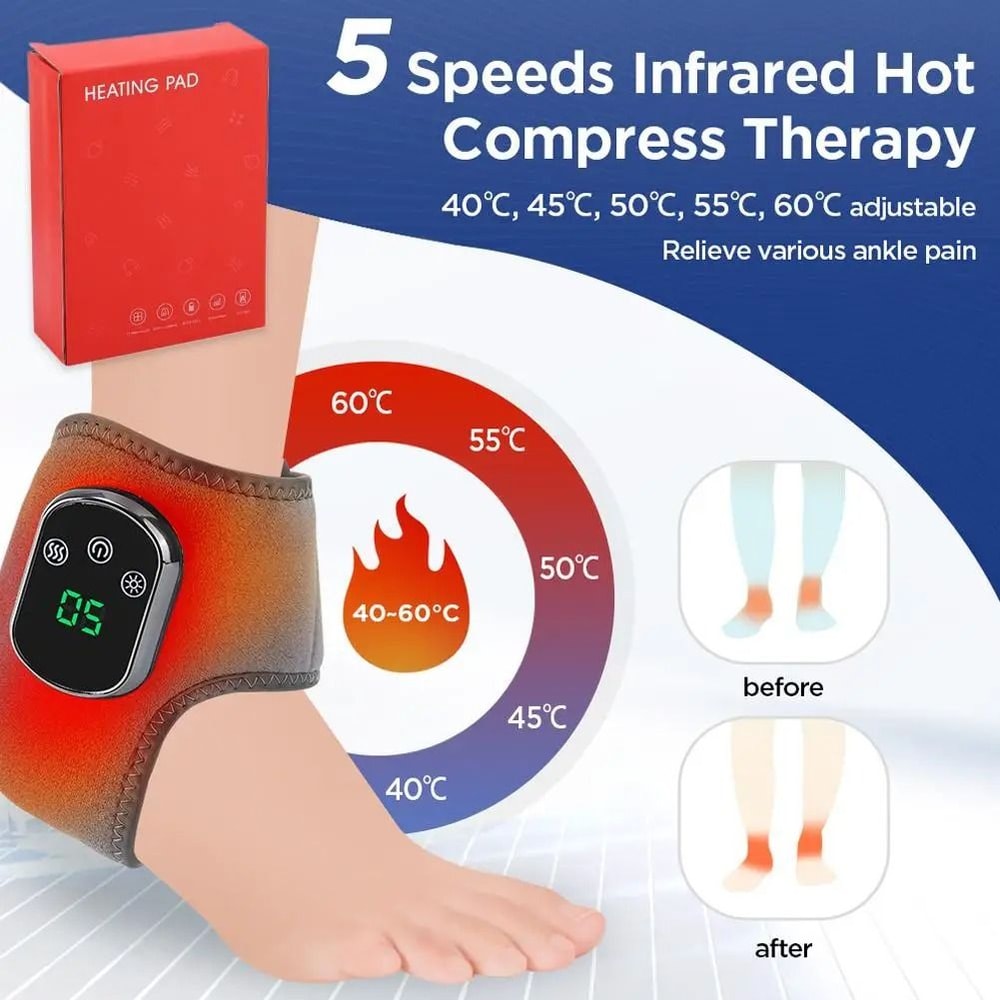 USB Heated Ankle Foot Massager For Warm Compression And Joint Care 3