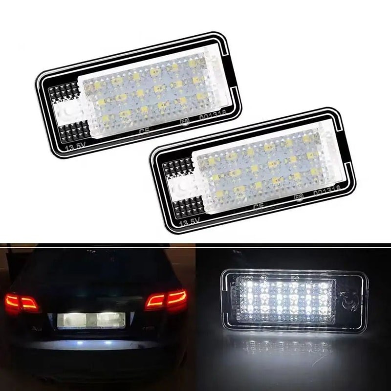 Audi LED License Plate Light Upgrade For A3 A4 A6 A8 Q7 3