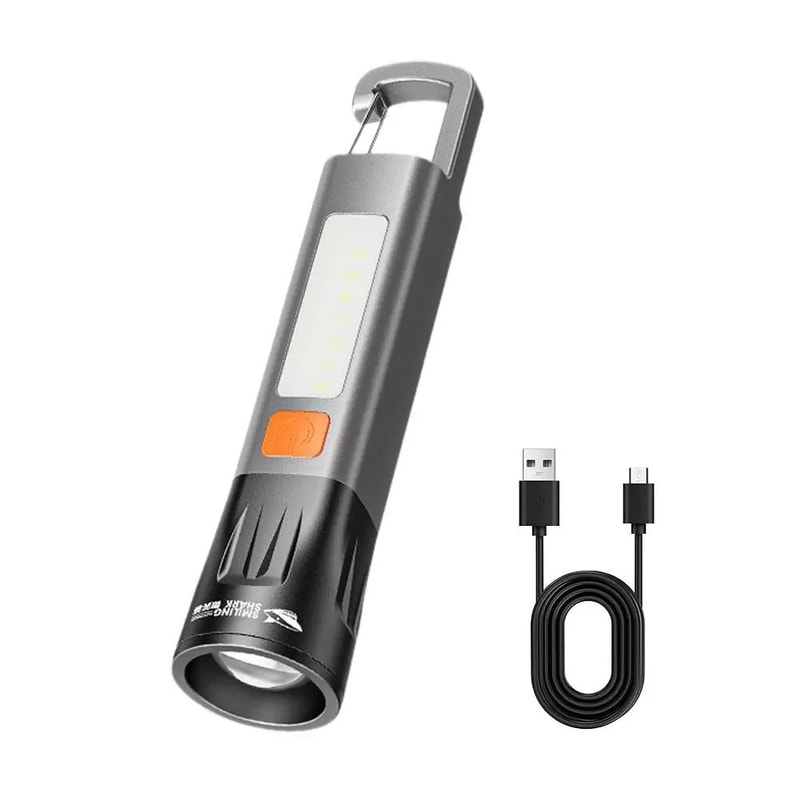 Mini USB Rechargeable Outdoor Flashlight For Camping And Hiking 0