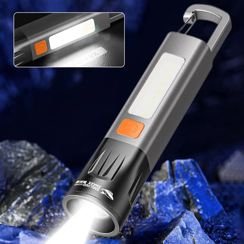 Mini USB Rechargeable Outdoor Flashlight For Camping And Hiking 3