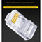 RJ45 Shielded Ethernet Connectors Cat6 Cat5e Gold Plated Network Plugs 100PCS 6