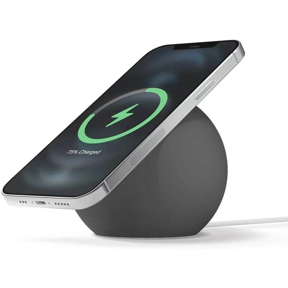 Magnetic Wireless Charger Stand For IPhone Ball Shape Desk Phone Holder 3